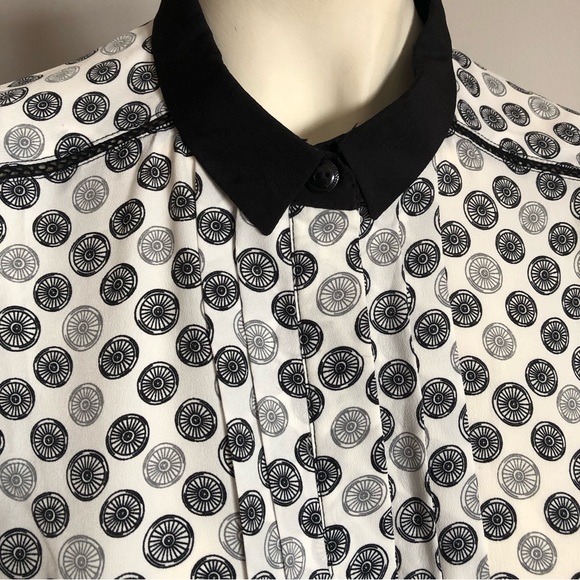 Jason Wu Target Bicycle Wheel Pinwheel Print Silky Shift Dress - Picture 5 of 7